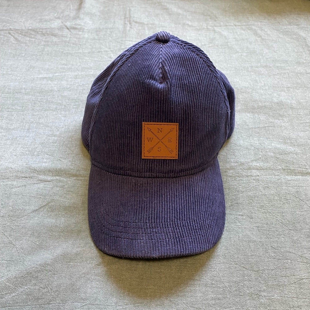 Navy Blue Hat/Cap with Compass Design